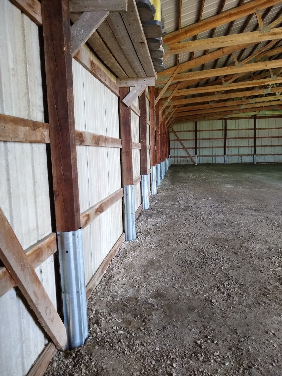 Recent rotted post repair in Franklin County PA done with Column Repair Sleeves