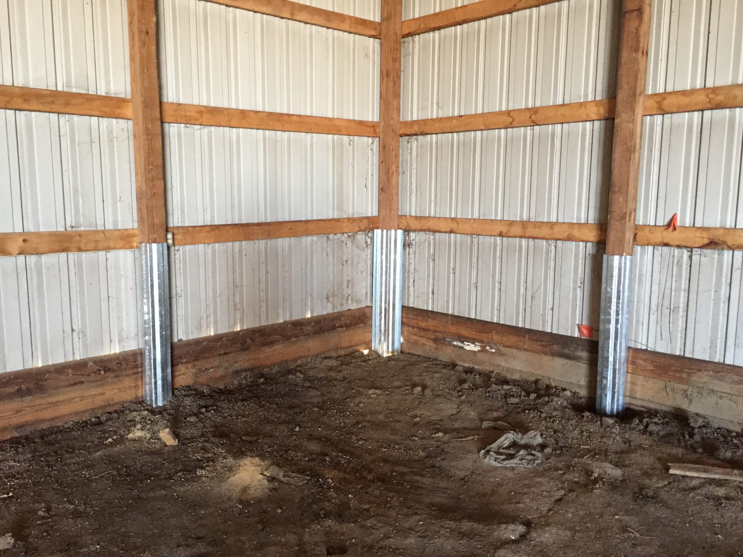 A pole barn is seen. The Pro Barn Saver performs Pole Barn Restoration in Franklin County PA.